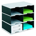 Ultimate Office TierDrop™ Desktop Organizer/Forms Sorter, 6-Compartment High-Capacity with Optional Add-On Tiers for Easy Expansion - Lifetime Guarantee!