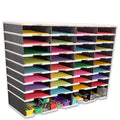 Ultimate Office TierDrop™ PLUS 32-Slot with Riser Storage Base, 38"w Literature, Forms, Mail and Classroom Sorter