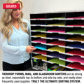 Ultimate Office TierDrop™ PLUS 32-Slot with Riser Storage Base, 38"w Literature, Forms, Mail and Classroom Sorter