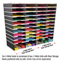 Ultimate Office TierDrop™ PLUS 40-Slot with Riser Storage Base, 38"w Literature, Forms, Mail and Classroom Sorter