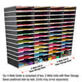 Ultimate Office TierDrop™ PLUS 48-Slot with Riser Storage Base, 38"w Literature, Forms, Mail and Classroom Sorter