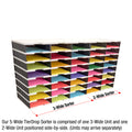 Ultimate Office TierDrop™ 40-Slot, 47-1/2" Literature, Forms, Mail and Classroom Sorter
