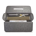 Morgan Recycled Rolling Catalog Case, Fits Devices Up to 17.3",  Black/Gray