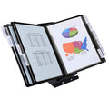 Ultimate Office SwitchFile Reference Organizer Displays BOTH Landscape or Portrait Documents, Desk or Wall Mount, Featuring, 10 EZ-LOAD Pockets & Tabs, Black Base with Colored Pockets