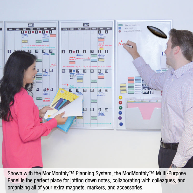 Ultimate Office Magnetic Dry-Erase Multi-Purpose Panel, The Perfect Companion Board for ModMonthly™ Planning Calendars (1 Each)