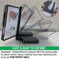 AdjustaView™ 20-Pocket Document Display Desk Reference Organizer