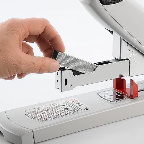 Novus B50 Heavy Duty Stapler, 140 Sheet Capacity, Anti-Jam, 3" Stapling Depth w/Adjustable Guide