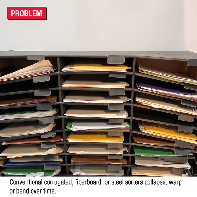 Ultimate Office TierDrop™ 48-Slot, 38"w Literature, Forms, Mail and Classroom Sorter