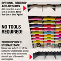 Ultimate Office TierDrop™ PLUS 40-Slot with Riser Storage Base, 38"w Literature, Forms, Mail and Classroom Sorter