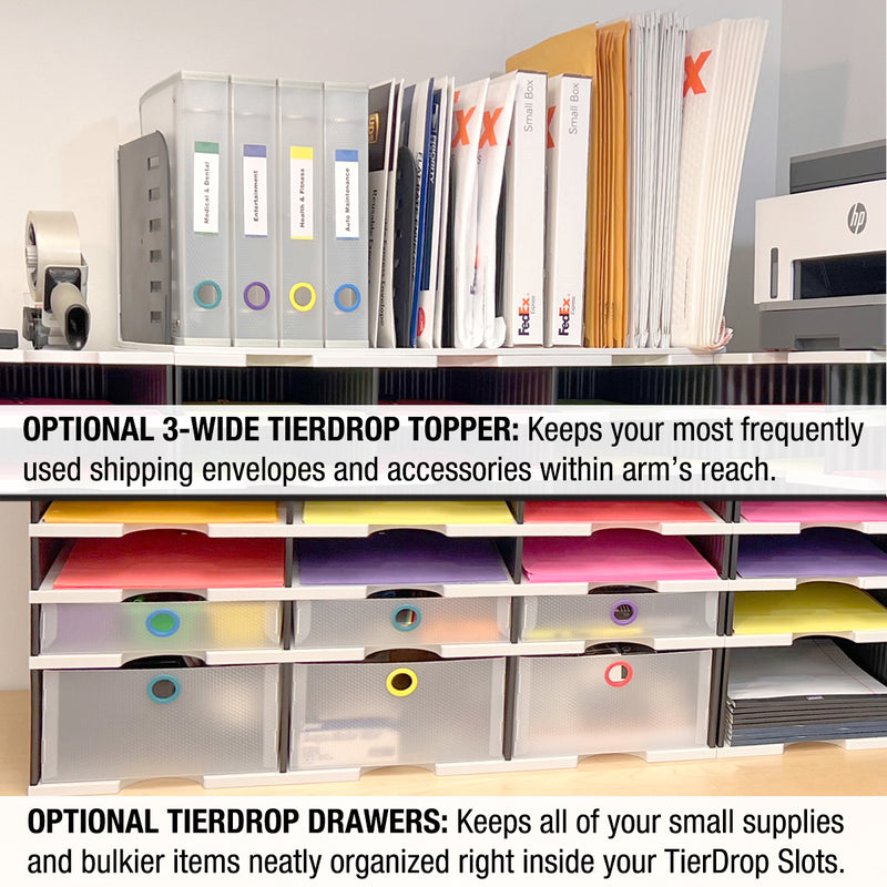 Ultimate Office TierDrop™ 48-Slot, 38"w Literature, Forms, Mail and Classroom Sorter