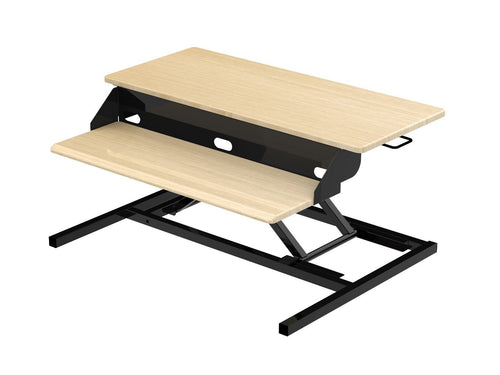 Two-Tier 32" Pneumatic Standing Desk Converter