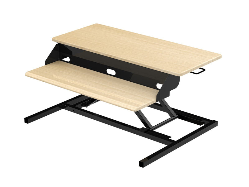 Two-Tier 32" Pneumatic Standing Desk Converter
