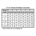 1-Tier 31 1/2" diamater Carousel Add-on Unit