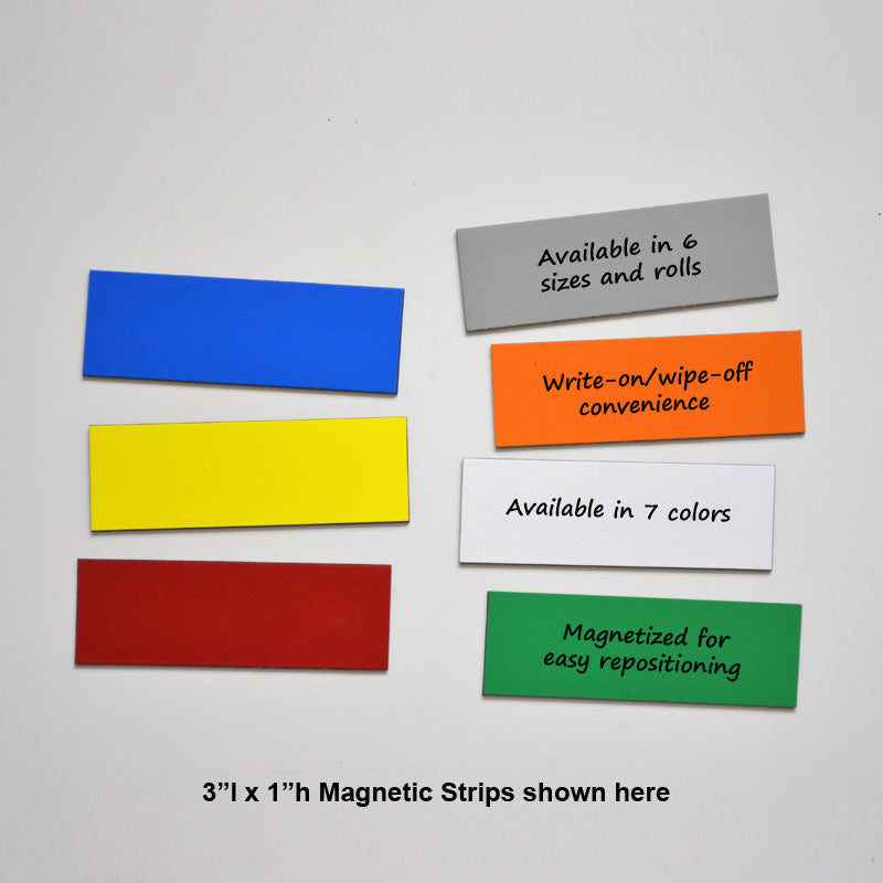 1" x 3" Write-On/Wipe-Off Magnets (pack of 25)