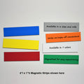 1" x 4" Write-On/Wipe-Off Magnets (pack of 25)