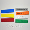 1" x 4" Write-On/Wipe-Off Magnets (pack of 25)