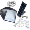 Ultimate Office DocuMate™ 10-Pocket Desk Reference Organizer Add-On with Easy-Load Pockets and Steel-Reinforced Pins (Add-On Module Only)