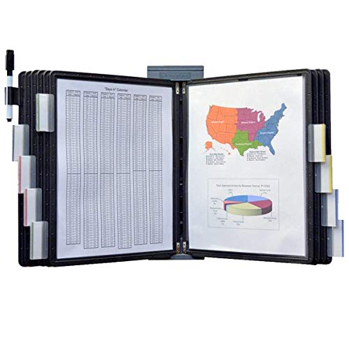 Ultimate Office DocuMate™ 10-Pocket Wall Reference Organizer with Easy-Load Pockets, Steel-Reinforced Pins, and Free Bonus Panel