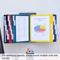 Ultimate Office DocuMate™ 10-Pocket Wall Reference Organizer with Easy-Load Pockets, Steel-Reinforced Pins, and Free Bonus Panel