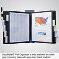 Ultimate Office DocuMate™ 10-Pocket Wall Reference Organizer with Easy-Load Pockets, Steel-Reinforced Pins, and Free Bonus Panel