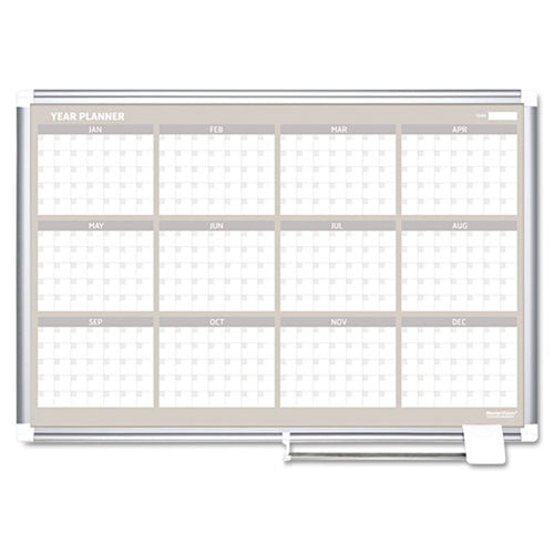 12-Month Planner (January thru December), Aluminum Frame