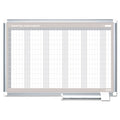 12-Month Planner (Perpetual), 48" x 36", Aluminum Frame