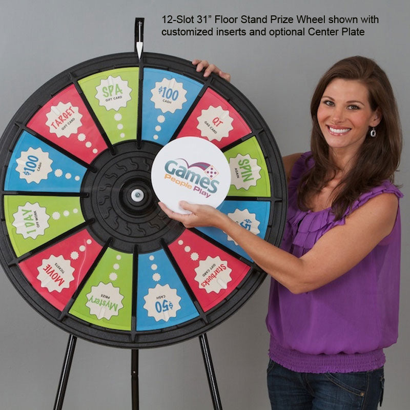 12-Slot 31" Floor Stand Prize Wheel