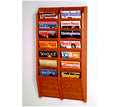 14 Pocket Wall Mount Magazine Rack