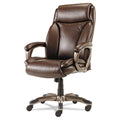 Veon Executive Leather High-Back Chair w/ Coil Spring Cushioning