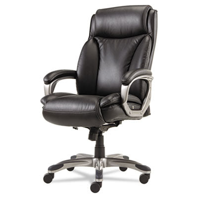 Veon Executive Leather High-Back Chair w/ Coil Spring Cushioning