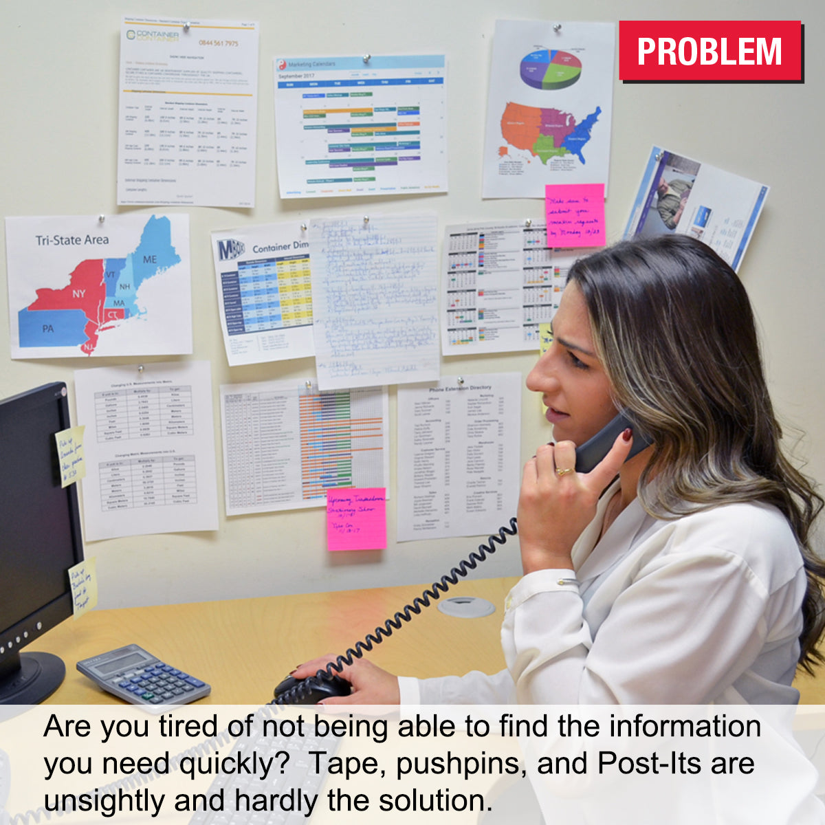 AdjustaView 10-Pocket Desk Reference Organizer | Ultimate Office