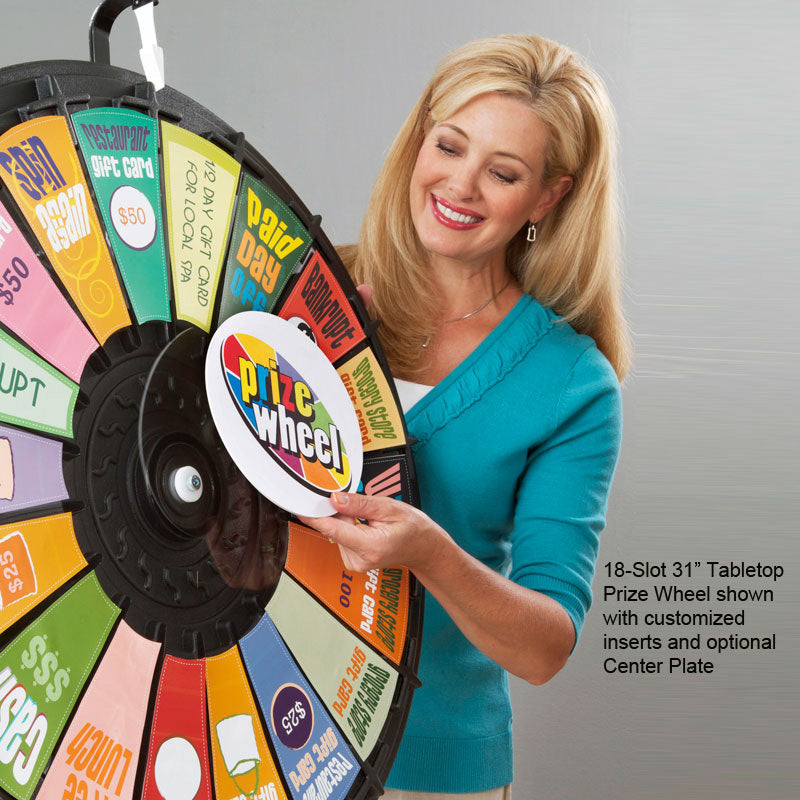 18-Slot 31" Tabletop Prize Wheel