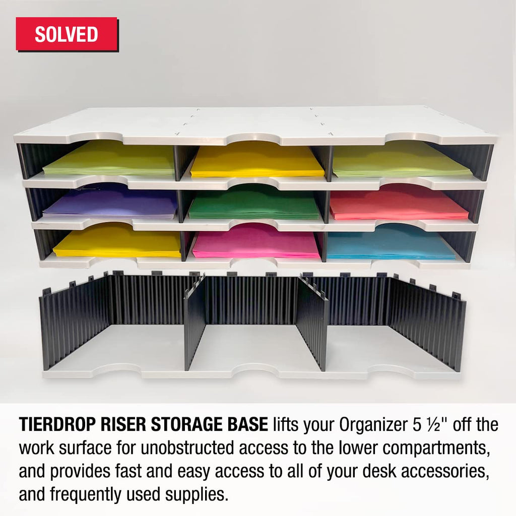 TierDrop 3-Wide Riser Storage Base Lifts Your Sorter | Ultimate Office