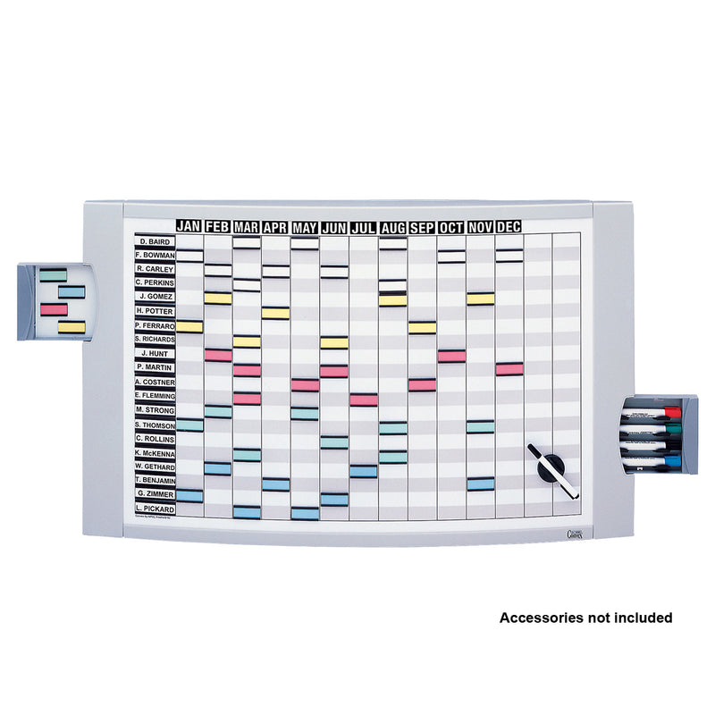 Ultimate Office Convex Dry Erase All-Purpose Magnetic Whiteboard, 48" x 36" Curved Surface with Two Hidden Marker/Storage Drawers and Easy Mount Wall Hardware
