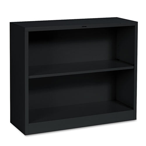 2-Shelf Metal Bookcase, 34 1/2"w x 12 5/8"d x 29"h