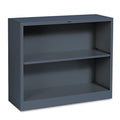 2-Shelf Metal Bookcase, 34 1/2"w x 12 5/8"d x 29"h