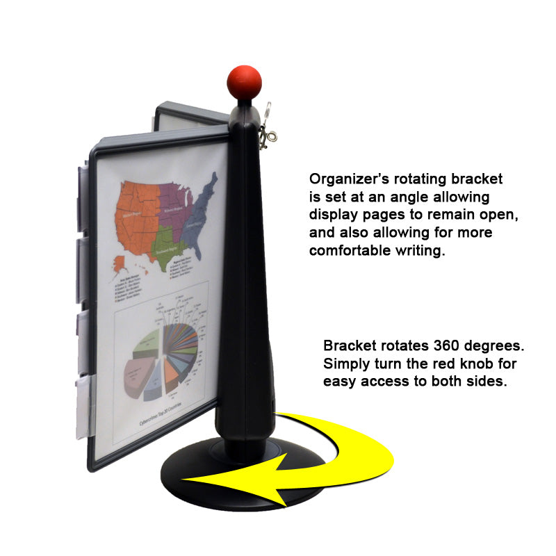 20-Pocket Desktop Reference Organizer w/InfoCenter