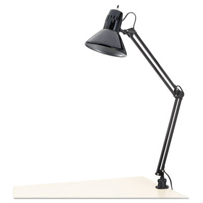 Architect Lamp, Adjustable, Clamp-on, 6.75"w x 20"d x 28"h, Black