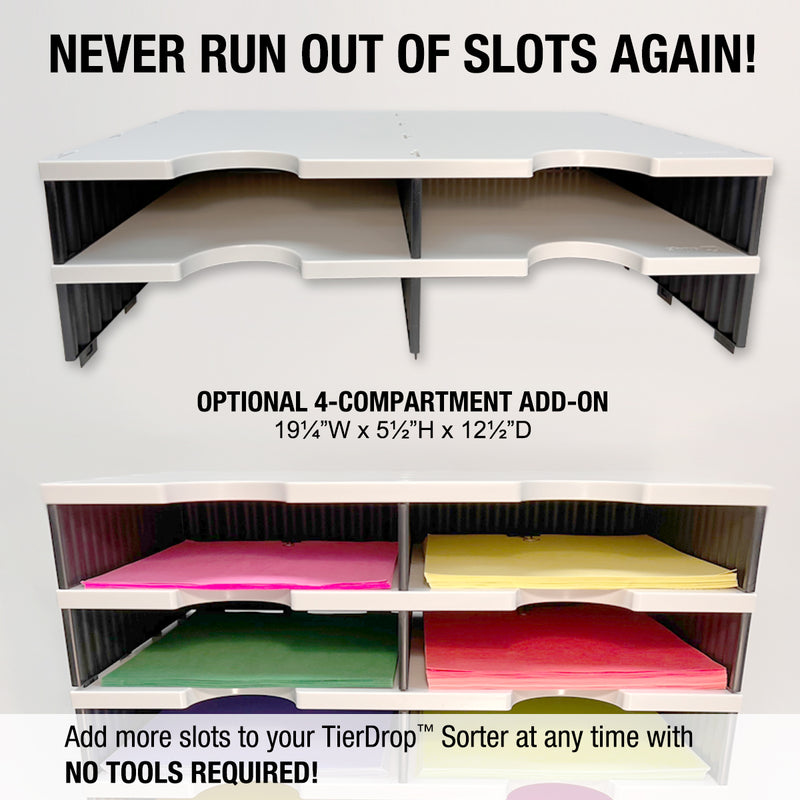 TierDrop PLUS 20-Slot with Riser Storage Base, 19