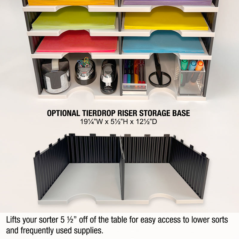 Ultimate Office TierDrop™ 20-Slot, 19"w Literature, Forms, Mail and Classroom Sorter