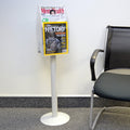 6-Pocket Revolving Literature Display PLUS+ Label Holder (pack of 8), Clear
