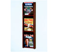 3 Pocket Acrylic & Oak Wall Display