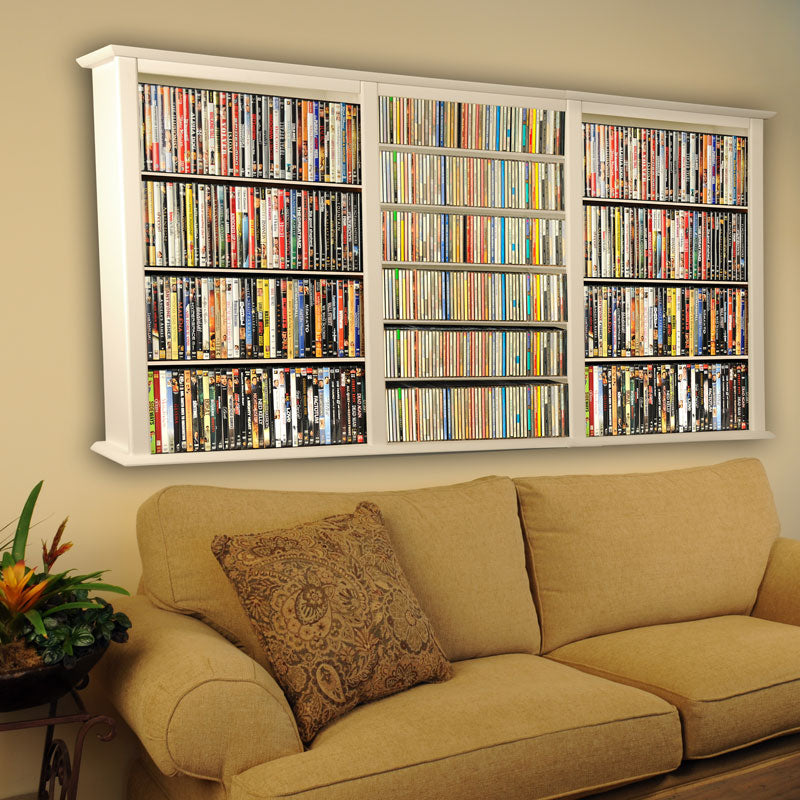 3-Wide Wall-Mount Media Cabinet