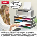 Ultimate Office TierDrop™ Desktop Organizer/Forms Sorter, 4-Compartments with 2 Storage Drawers with Dividers, and Optional Add-On Tiers for Easy Expansion - Lifetime Guarantee!