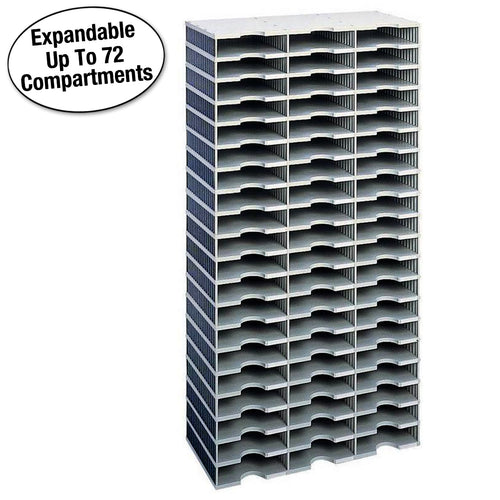 Ultimate Office TierDrop™ Desktop Organizer Document, Forms, Mail, and Classroom Sorter. 60 Letter Size Compartments with Optional Add-On Tiers for Easy Expansion - Lifetime Guarantee!