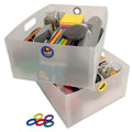 Ultimate Office TierDrop™ Storage Drawers Measure 9"w x 12"d x 4 3/4"h for Desk Accessories and Larger Supplies, Includes Color-Coded Finger Rings for Fast and Easy Access to Contents