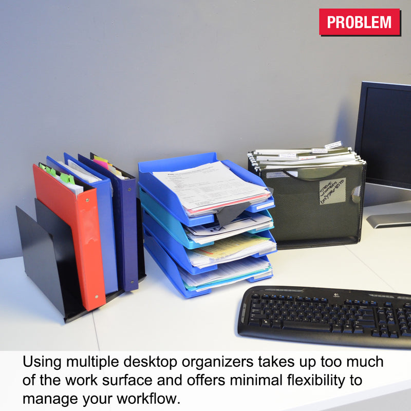 Ultimate Office VersaFile All-in-One Desktop Organizer Sorter for Fast and Easy Access to Forms, Books, Binders, and Hanging Files