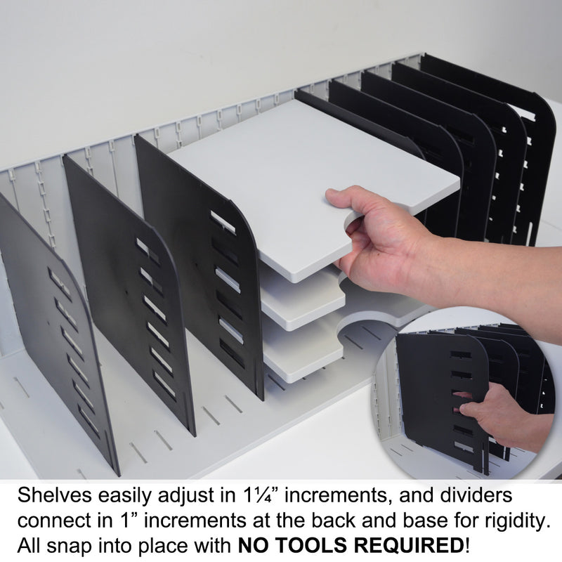 Ultimate Office VersaFile All-in-One Desktop Organizer Sorter for Fast and Easy Access to Forms, Books, Binders, and Hanging Files