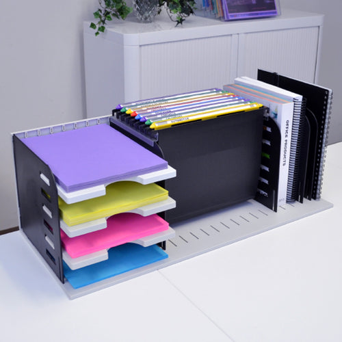 Ultimate Office VersaFile All-in-One Desktop Organizer Sorter for Fast and Easy Access to Forms, Books, Binders, and Hanging Files