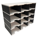 Ultimate Office Tierdrop Desktop Organizer. 12-Compartment High Capacity Mail, Classroom and Literature Sorter, Features Extra High Slots for Bulky Packages & Supplies. Add-On Tiers for Easy Expansion